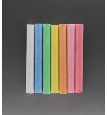 High quality non-toxic school teaching chalk board white box packing color chalk